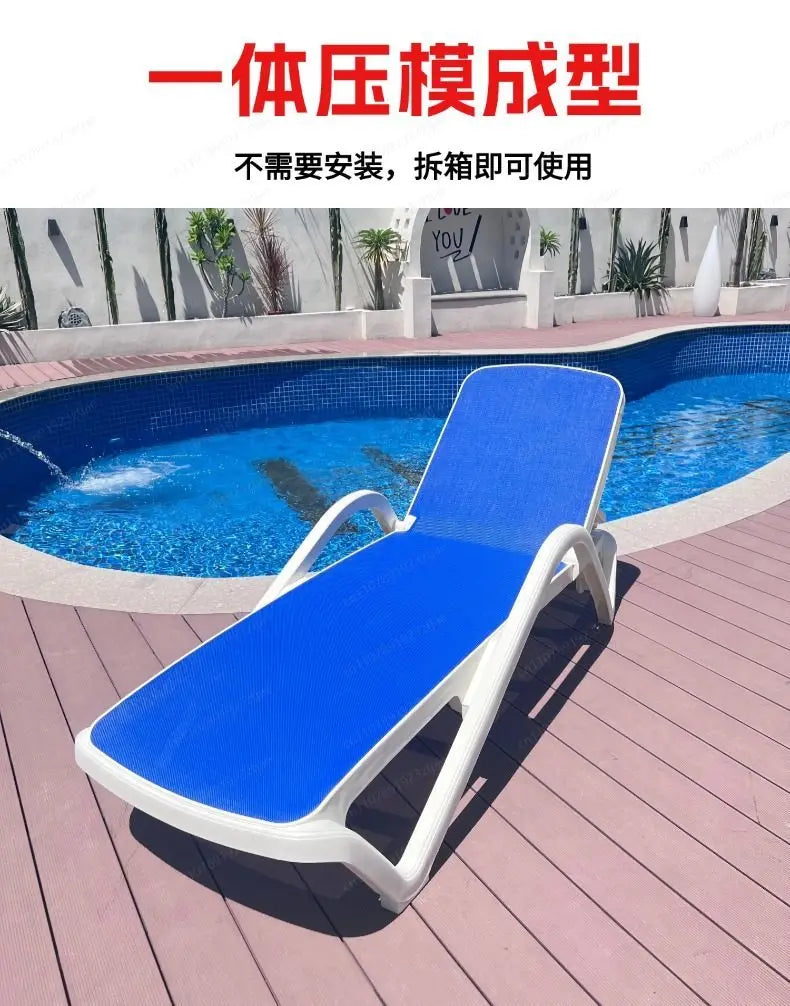 Outdoor Swimming Pool Beach Lounger Homestay Indoor Bath Hot Spring Hotel Clubhouse Lounger