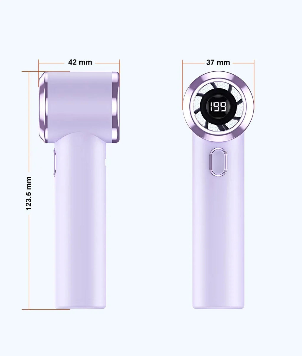 Powerful Mini Handheld Fan, Compact Portable Rechargeable Fan, High Speed Small Pocket Fan for Summer Travel Camping