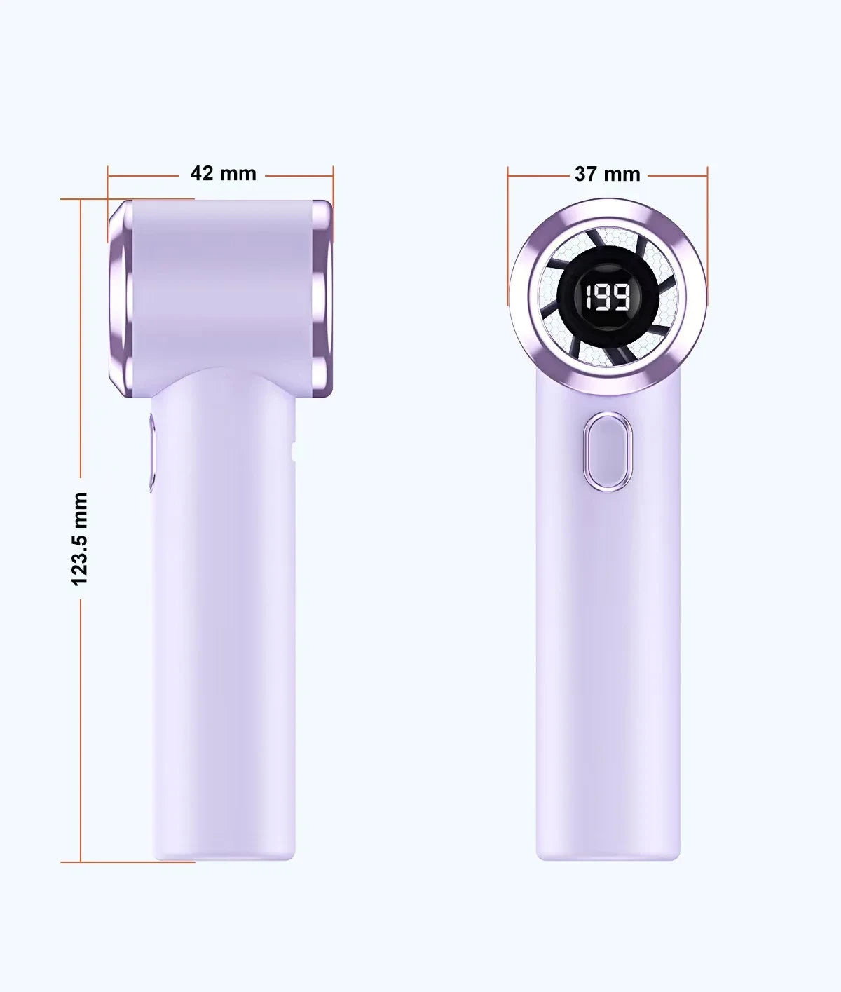 Powerful Mini Handheld Fan, Compact Portable Rechargeable Fan, High Speed Small Pocket Fan for Summer Travel Camping