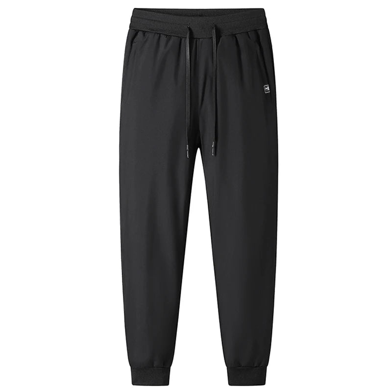 Plus Size 7XL 8XL Men's Winter Pant Fleece Velvet Plush Trouser Male Thermal Thick Warm Windproof Casual Joggers Waterproof Pant