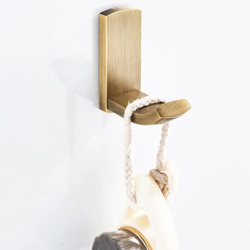 New Bathroom Accessories Set Antique Brass Brushed Toilet Paper Roll Holder Bath Towel Rail Ring Wall Mounted Robe Coat Hook