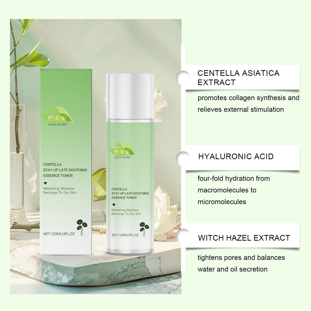 Centella Asiatica Skincare Set Moisturizing Toner Friming Facial Serum Soothing Cream Shrink Pores Deep Cleansing Face Wash Foam