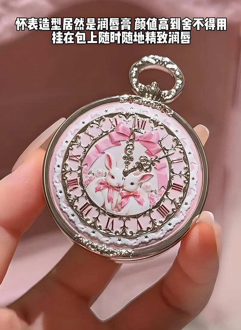 Flower Knows Lip Balm with Hyaluronic Acid and Hydrating Oil Blend Rabbit Garden Girl Heart Cute Anti Crack Lipstick Pendant
