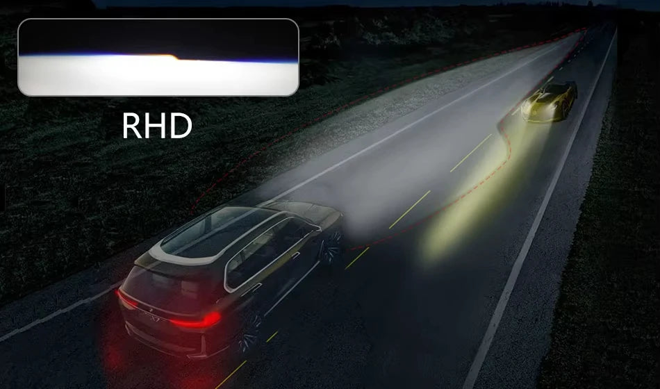 AILEO 2PCS 2.5 Inch HID Projector Lens Headlight Projector Lens 6000K White Light 12V LHD RHD Retrofit Car Headlamp Lens