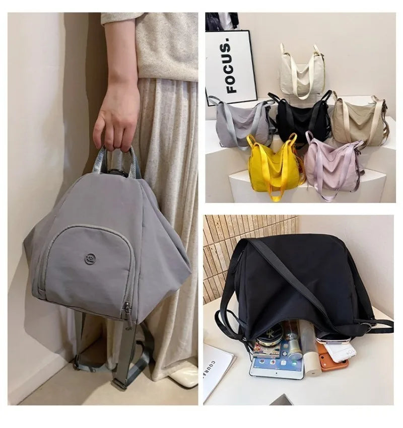 Women's Casual Nylon Large Capacity Shoulder Bag with Pocket, Casual Style for Daily Use, Sports, Travel, and Outdoor Activities