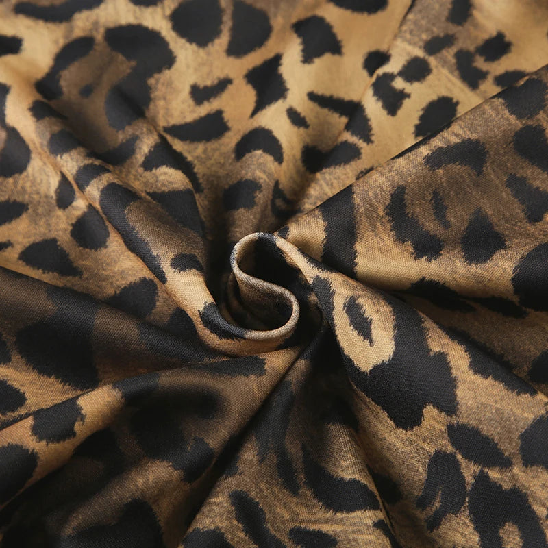 BKLD Women's Classic Hooded Long Sleeved Patchwork Irregular Sexy Zip Up Corset Short Jacket Street Style Leopard Coat Outerwear