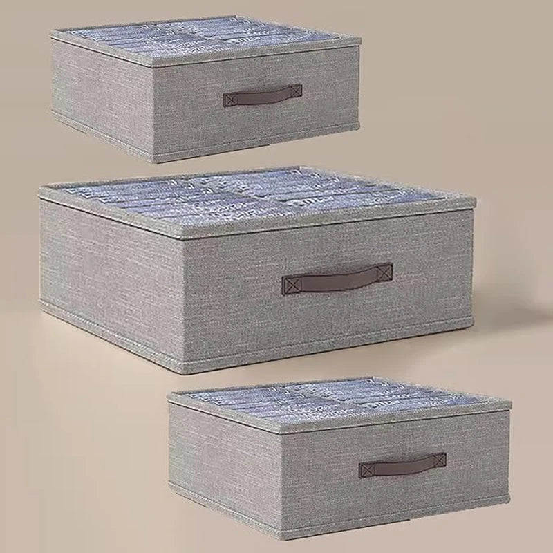 10/16/24 Grids Wardrobe Clothes Storage Organizer With PP Board Cabinet Foldable Drawer Sweater T-Shirt Jeans Storage Boxs