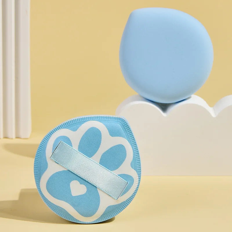 Cute Powder Sponge Puffs Foundation Cream Cushion Puff Cat Claws Shape Makeup Sponge Air Cushion Beauty Cosmetics Tools Portable
