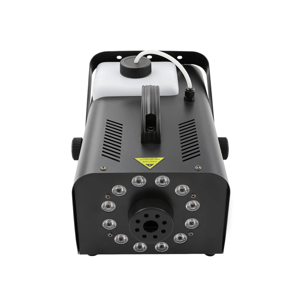 Smoke Machine, Fog Machine, Stage Smoke Machine for Parties, Birthdays, Halloween, 1200W, 12 RGB LED Lights
