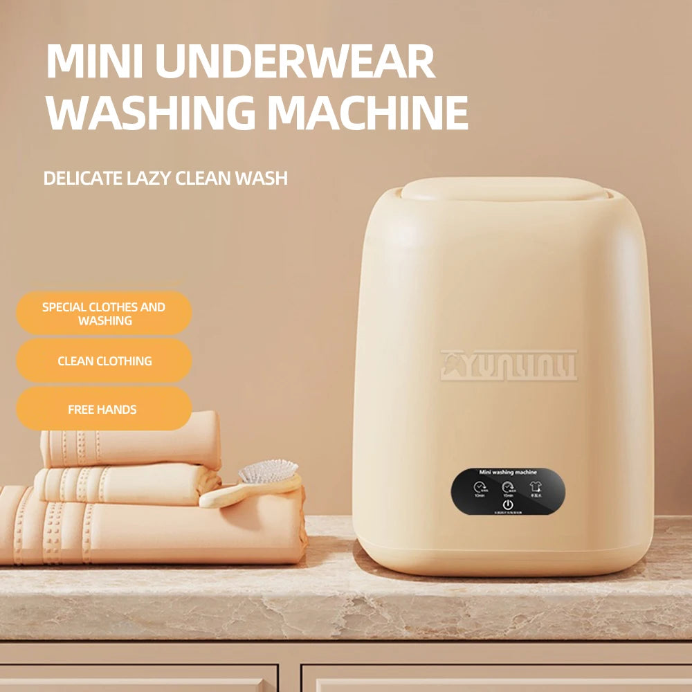 Household Mini Clothes Washer Automatic Portable Underpants Bras Baby Clothing Washing Machine Lavadora