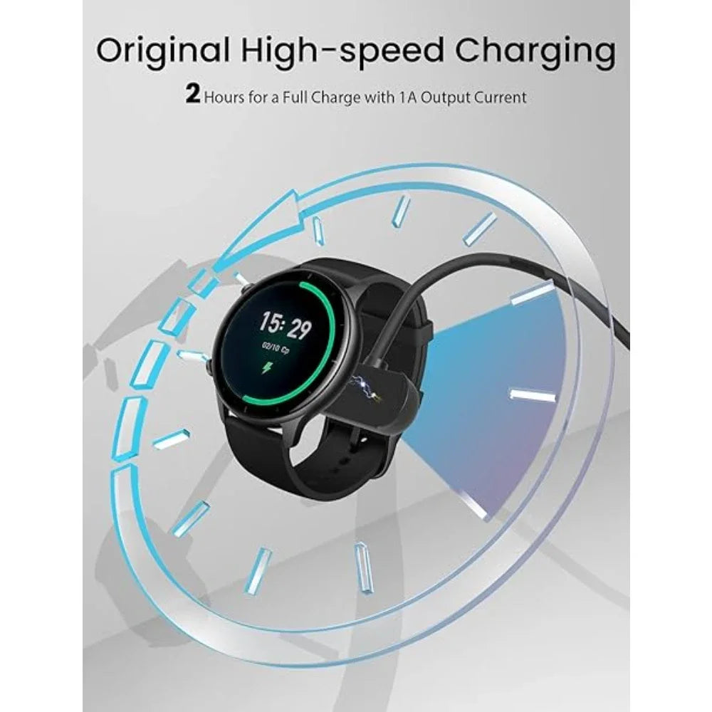 For Amazfit GTS 2/GTS 2 Mini/GTR 2e/Bip 5/Bip 3/Bip U Fast Charger USB Charger Smart Watch Charging Cable  Replacement Chargers