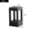 Square Outdoor Garden Lawn Lamp IP65 Waterproof Aluminum LED Pathway Light Modern Courtyard Porch Landscape Bollard Light Decor