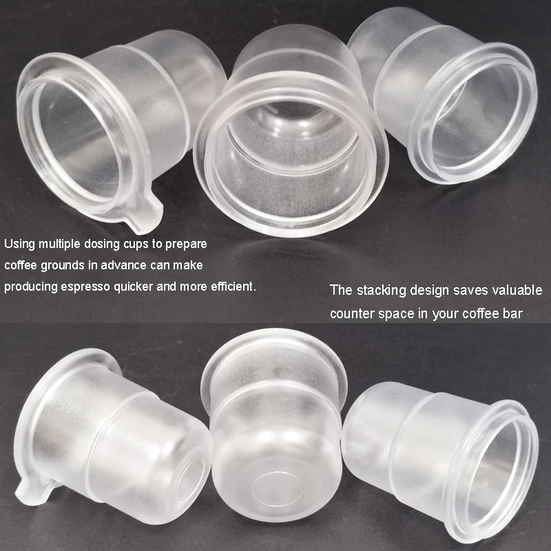 51/58mm Coffee Dosing Cup for 51/58mm Espresso Portafilters Concentrated Extraction 120ml Coffee Powder Cup/Feeder