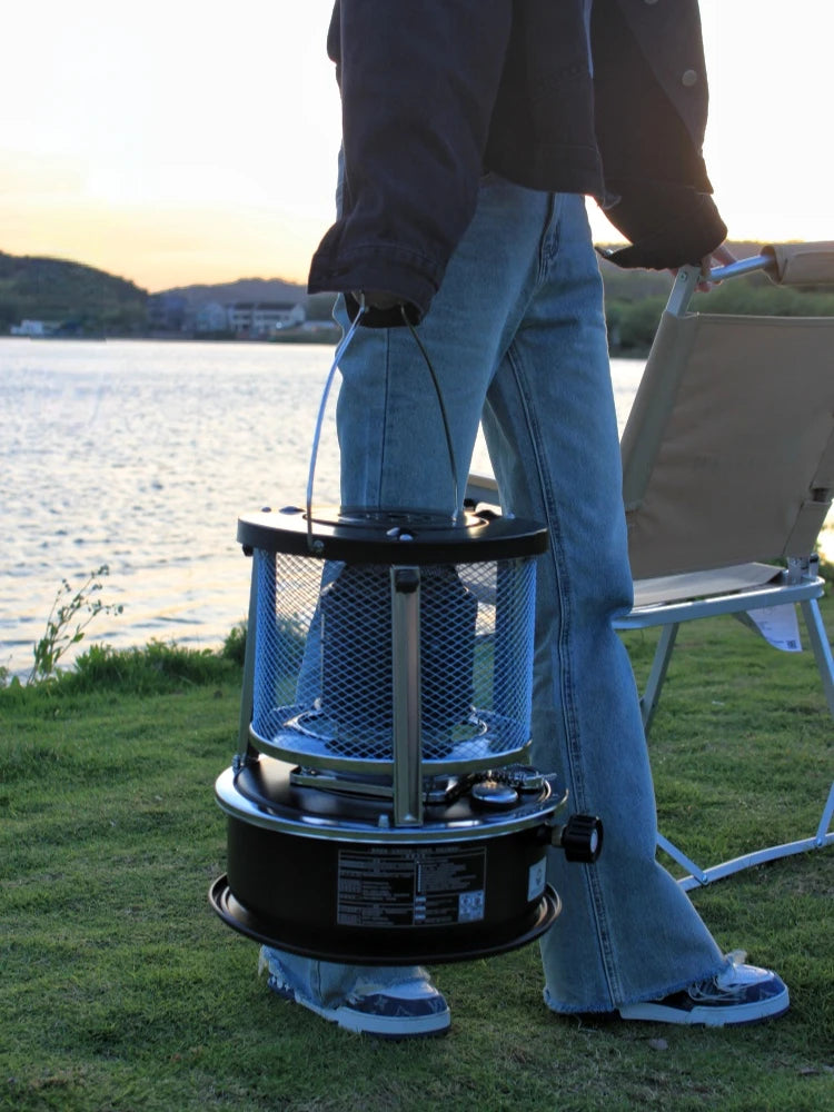 High-efficiency Liquid Fuel Heater, Stainless Steel Indoor Warmer, Non-electric Heating Stove, Portable for Outdoor Camping