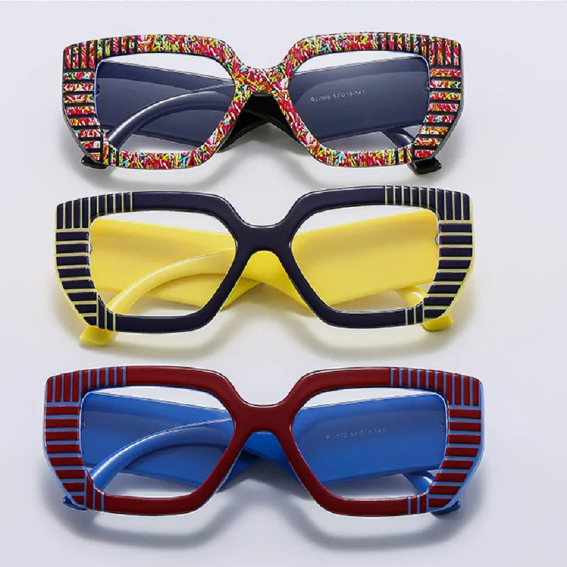 Square Reading Glasses For Women Optical Lens Prescription Men's Eyeglasses Big Thick Frames Presbyopic Eyewear Trendy