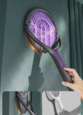 5‑in‑1 Fast‑Charging Mosquito Swatter Racket with Battery‑Powered Lamp, ABS Adjustable Handle for Outdoor Use