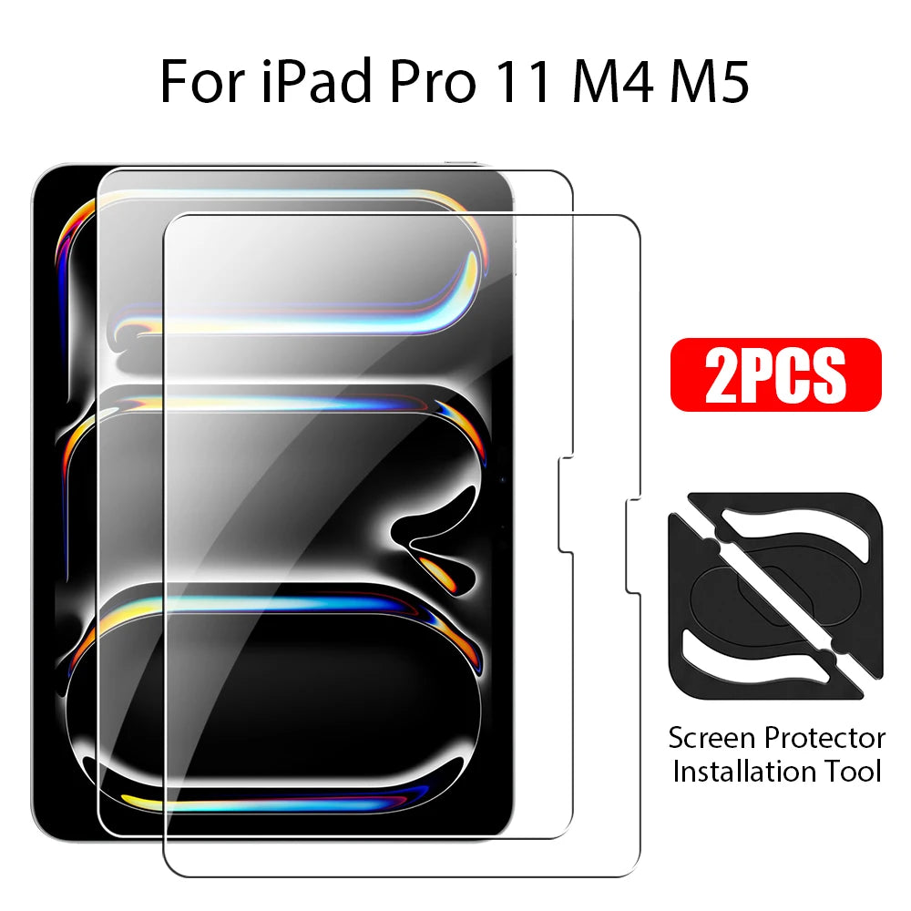 tempered glass for ipad air 11 m4 m3 m2 5 4 pro 13 m5 12.9 screen protector 11th a16 10 9 9th 10th gen mini 7 6 Protective Film