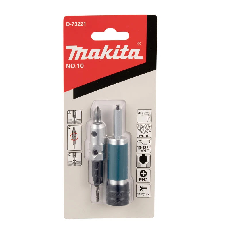 Makita #6 #8 #10 Gauge Drill Countersink Drive Bit Multifunctional Woodworking Batch Drill Combination Tool Accessories