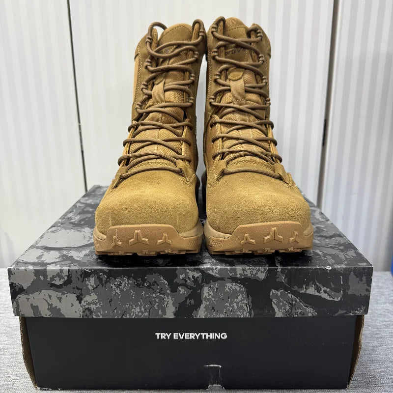 Original Brand Comfortable High Top Mountaineering Boots Designer Zipper Outdoor Hiking Shoe Autumn/Winter Trekking Sneakers