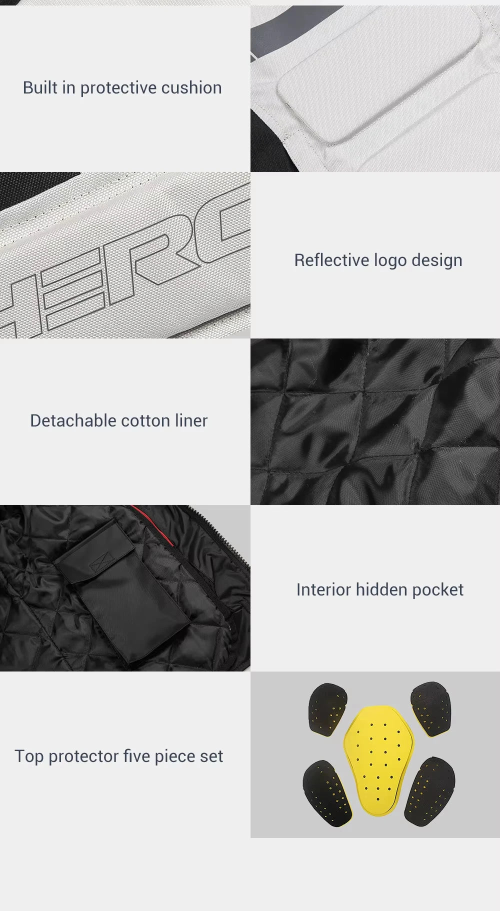 Motorbike Riding Jacket Waterproof Moto Garments Casual Biker Jackets Wear Resistant Motorcycle Wear
