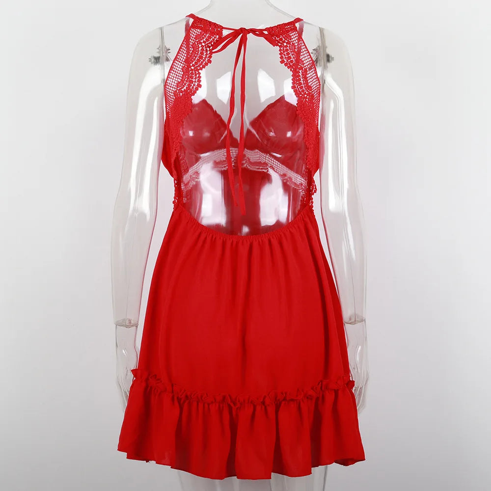 Sexy Strapless Floral  Waist Dress Cross-Border Elegant Cotton Blend Wrap Chest Style No Sleeve Summer New Arrival