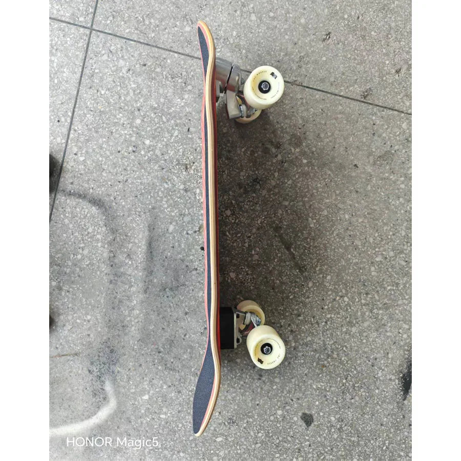 Whole kit YOW land surf skateboard black grids model 32inch has double curvy sides pro good quality
