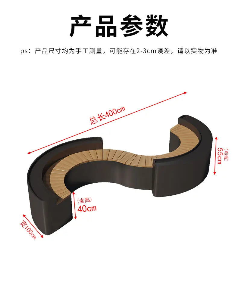 outdoor flower box card seat combination special-shaped stainless steel planting box fence partition restaurant milk