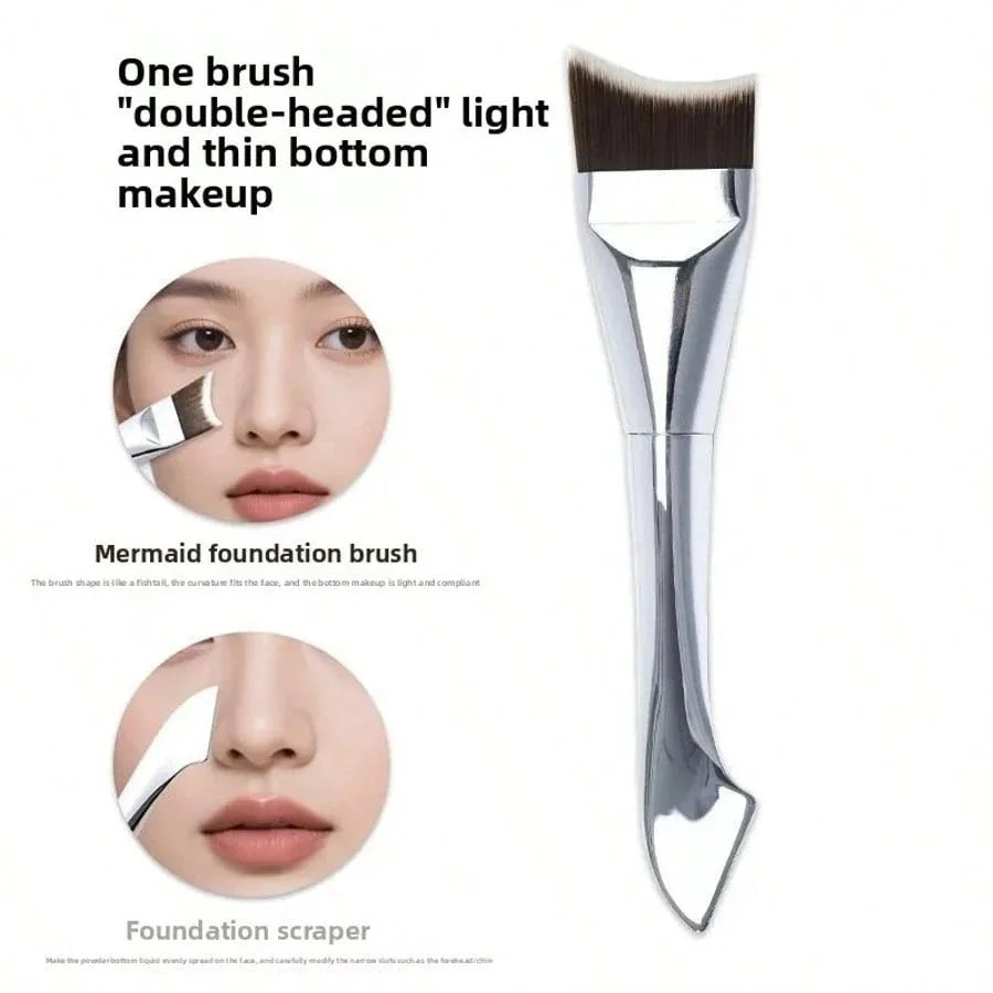 Ultra Thin Foundation Brush Lightweight and Thin Face Contour Brush Flat Contour Brush Blending Foundation Cream Makeup Brushes