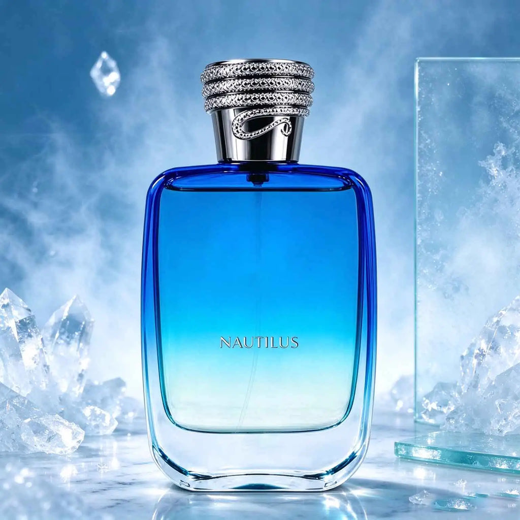 Nautilus Perfume, 100ml, Blue Gradient Bottle Body+Snake Shaped Bottle Cap, Fresh Wood Fragrance, Suitable For Daily Or Special Occasions. Lntegrating Modernity And Tradition, Leaving A Lasting Fragrance. Exquisite And Dignif