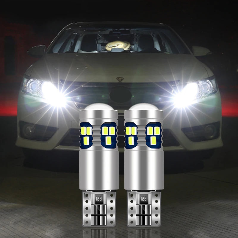 For Audi A1 8X A3 S3 8L 8P 8V A4 S4 B6 B7 B8 B9 A5 A6 S6 C5 C6 C7 C8 A7 TT 8N 8J 2PCS T10 Car Led Light Parking Position Lamps