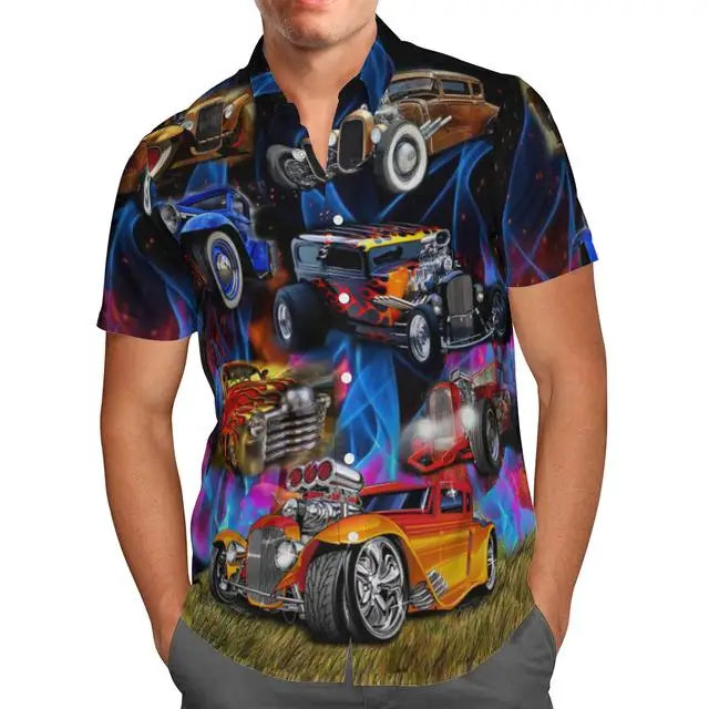 Black t Shirt, 3D Spacecraft, Hawaiian socks, Summer fashion men, large Homme Camisa Masculina S2