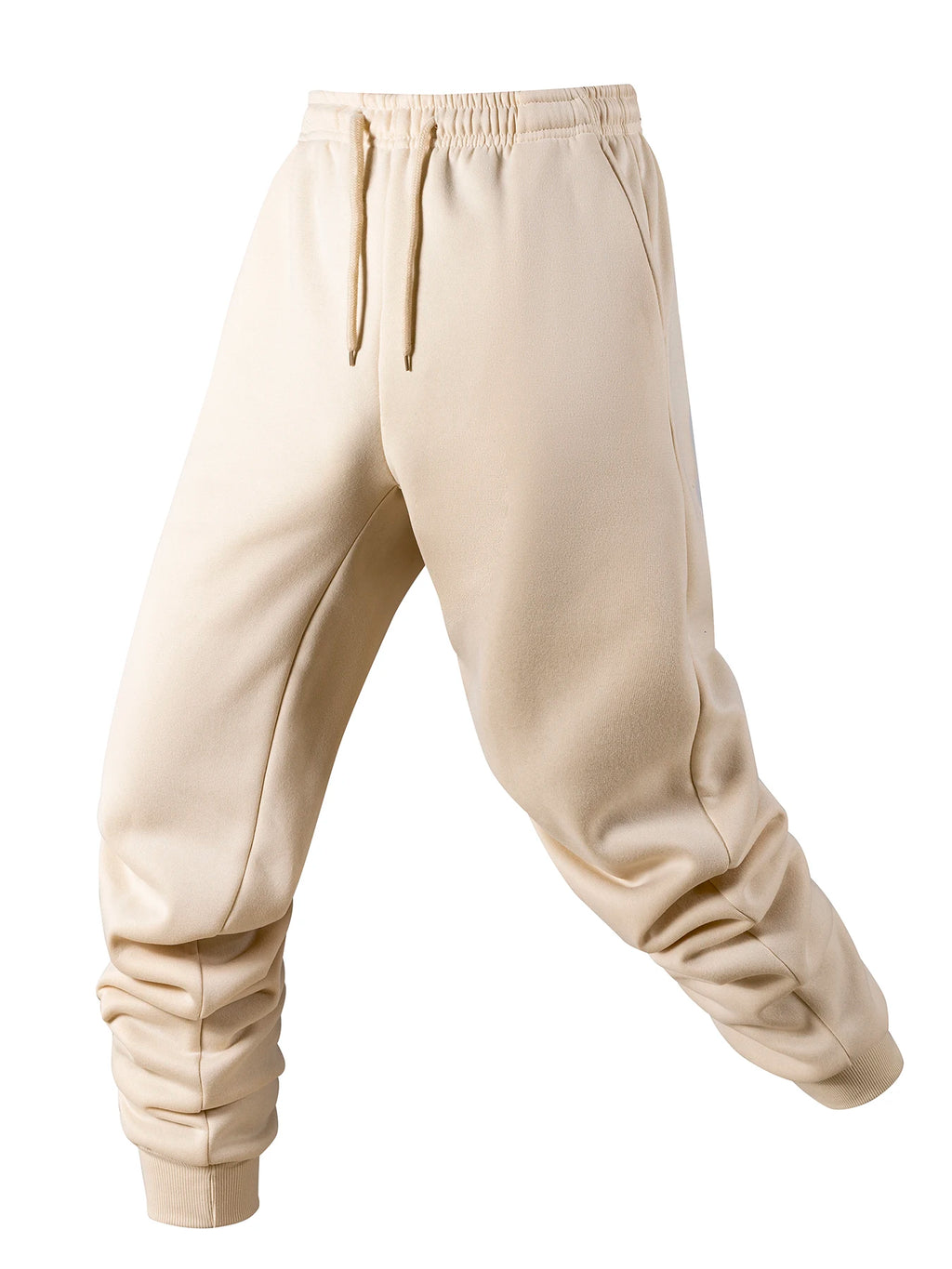 Men's Casual Pants Autumn Winter Fleece Sweatpants Men Running Jogger Sports Gym Trousers Fashion Solid Color Workout Long Pants