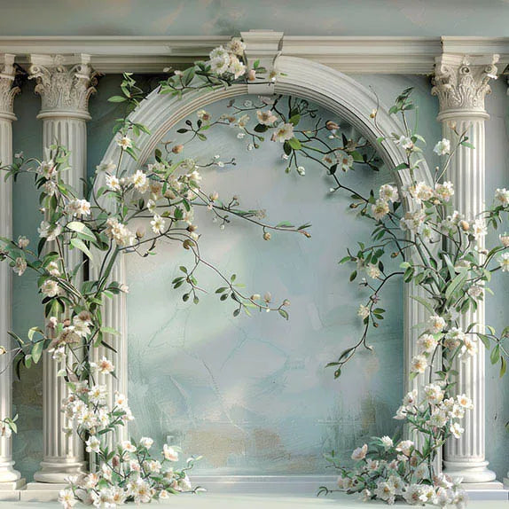 Interior Arch Boho Floral Photography Background Adult Birthday Wedding Maternity Portrait Decor Backdrop Photo Studio Supplies