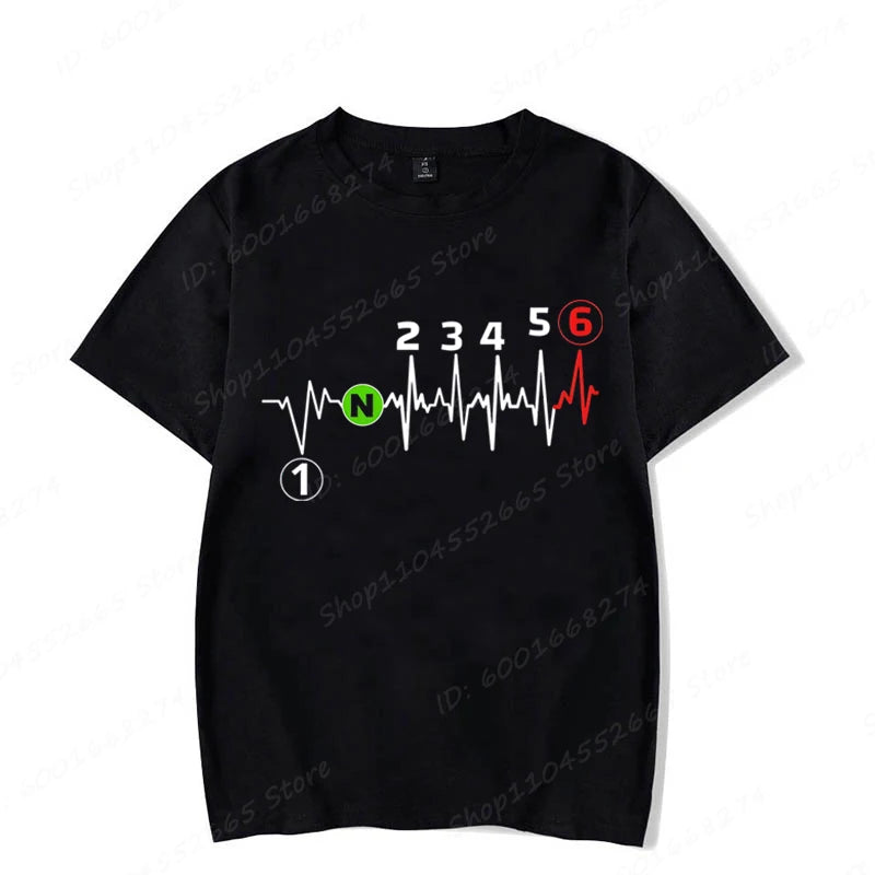1N23456 Motorcycle Speed Graphic Print T-Shirts Summer Men's T Shirt Clothing Streetwear Short Sleeve Funny Motorcycle Shirts