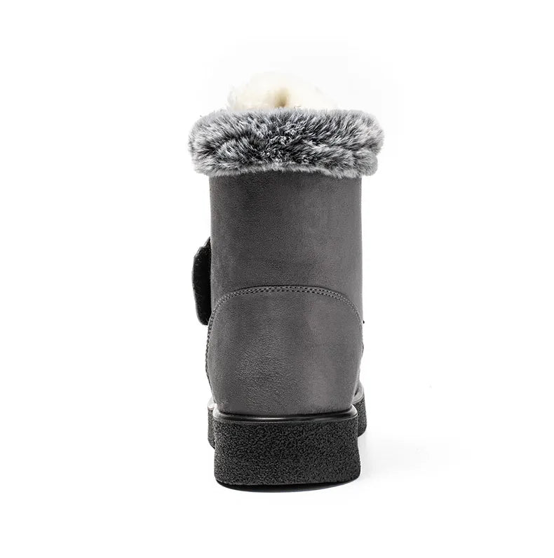 Women's Boots Super Warm Ankle Boots For Women Fur Shoes Winter Shoes Woman Snow Boots For Winter Low Heels Shoes Botas Mujer