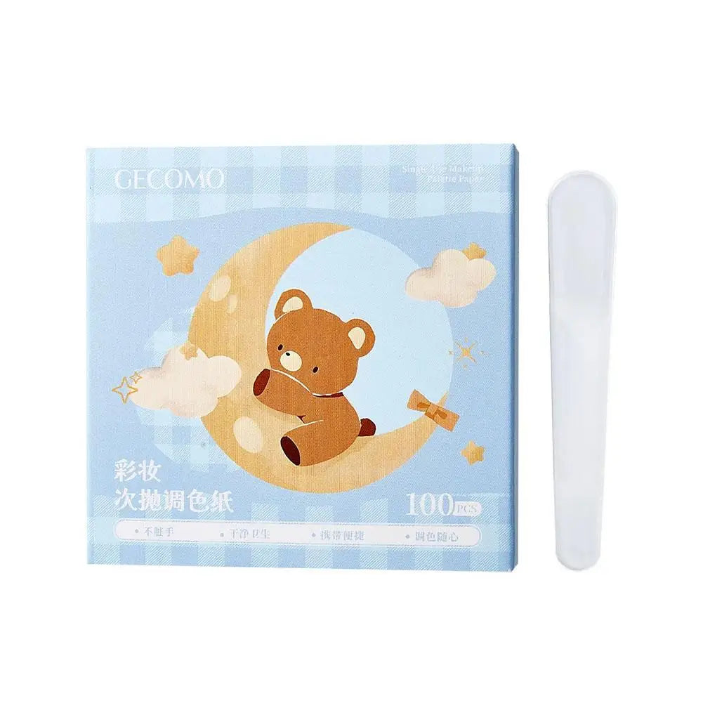 Makeup Mixing Paper,Disposable  Foundation Makeup Palette For Nail Art Eye Shadow Pigment Blending,Makeup Palette Mixing Tray
