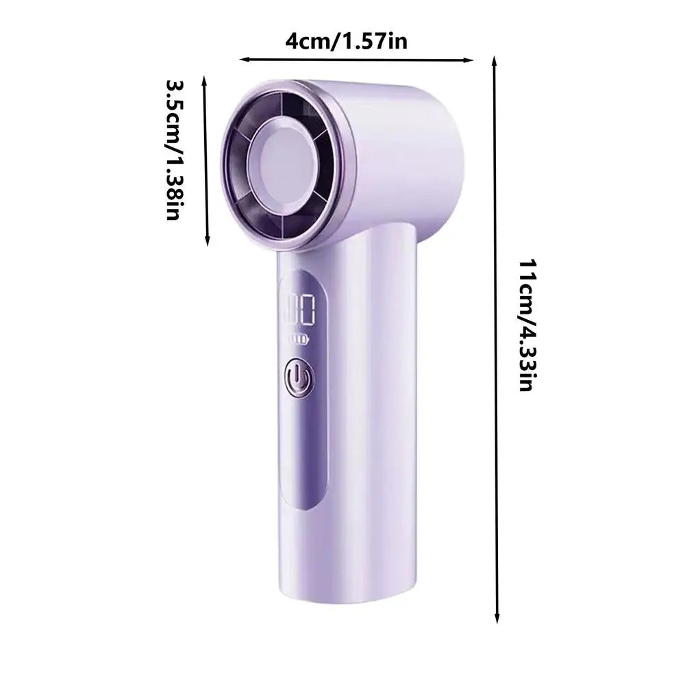 Air Cooler High-speed Handheld Fan Quiet Operation Waterproof USB Rechargeable Fan Long-lasting Strong Wind Fan Desktop