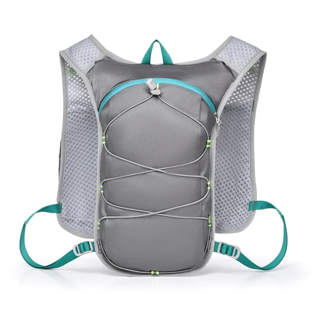Waterproof Polyester Running Water Bottle Storage Vest Breathable With Phone Holder Marathon Hydrating Backpack Reflective