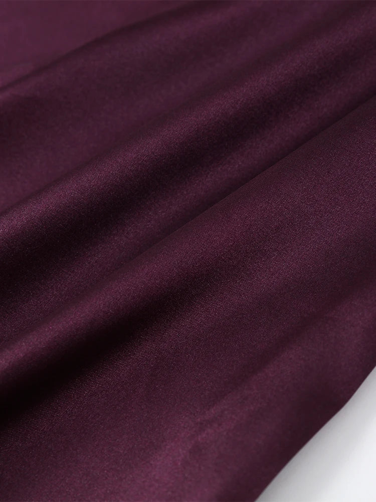 Solid Satin Cowl Neck Women's Dress Elegant Sleeveless Ruched Waist Fishtail Bodycon Lady Vestido 2026 Summer Party Dresses