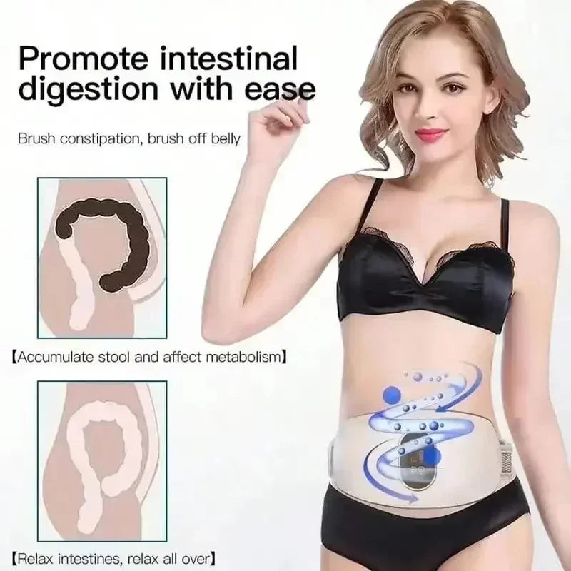 Rechargeable Body Slimming Machine Waist Belt Waist Fitness Massager Weight Loss and Body Shaping Instrument Constipation Relief