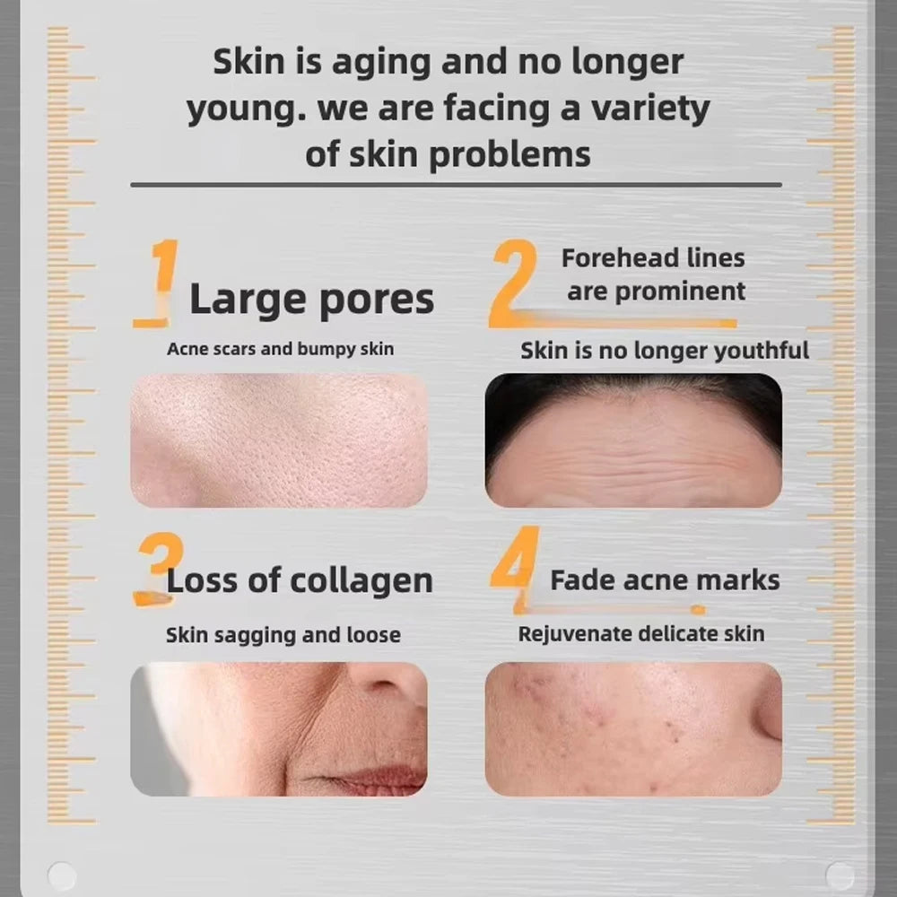 Facial Hydrolyzed Sponge Microcrystal Serum Skin Booster Anti-Wrinkle Firming Moisturizing Repairing Brightening Skin Care