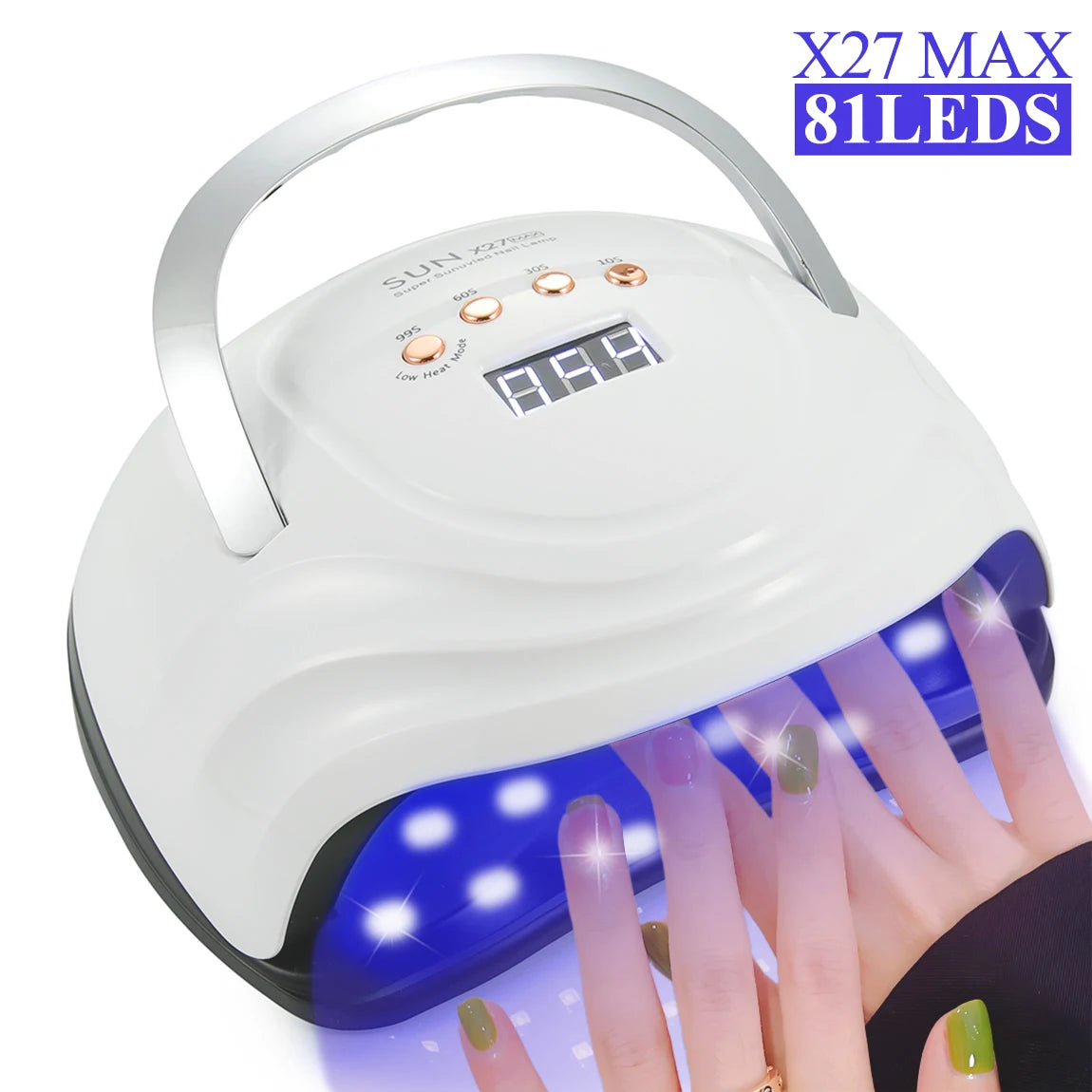 Professional Nail Dryer 81LEDs Nail Curing Lamps For Home Salon UV LED Nail Lamp For All Gel Polish Nail Equipment Manicure Tool