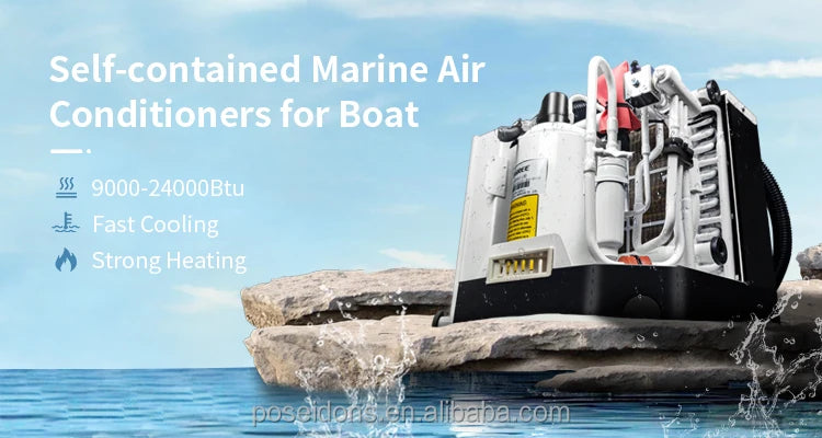 9000Btu to 36000Btu Water Cooled Package Marine Boat Air Conditioner Self-contained Sailboat Ship Yacht Air Conditioning