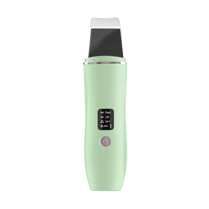 Ultrasonic Skin Scrubber EMS Face Massager Blackhead Remover Facial Cleanser Peeling Shovel Face Lifting Tool Spatula Cleansing