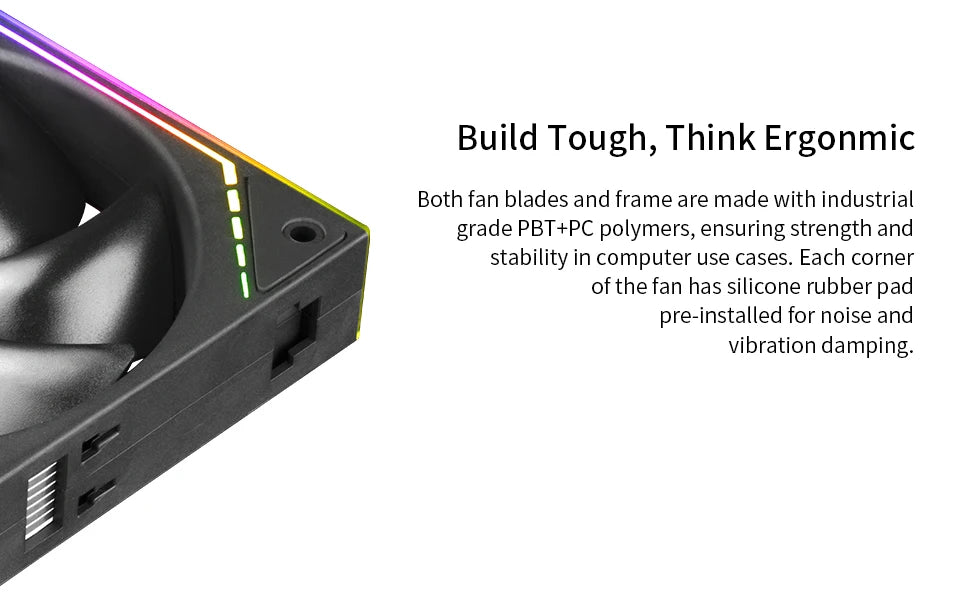 Thermalright TL-M12Q X3 120mm PC Case Cooling Fans, Daisy-Chain | 2000RPM | High Airflow | ARGB | Dual Infinity Mirrors Lighting
