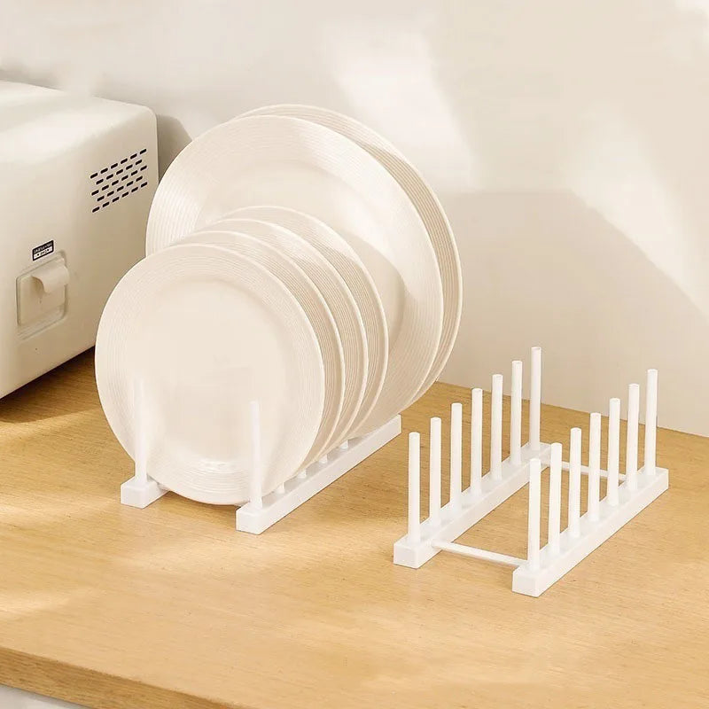 Creative Multifunctional Dish Drainer Rack - 2-Tier Kitchen Sink Organizer for Plates, Bowls, Lids, Utensils,Space Saving Design