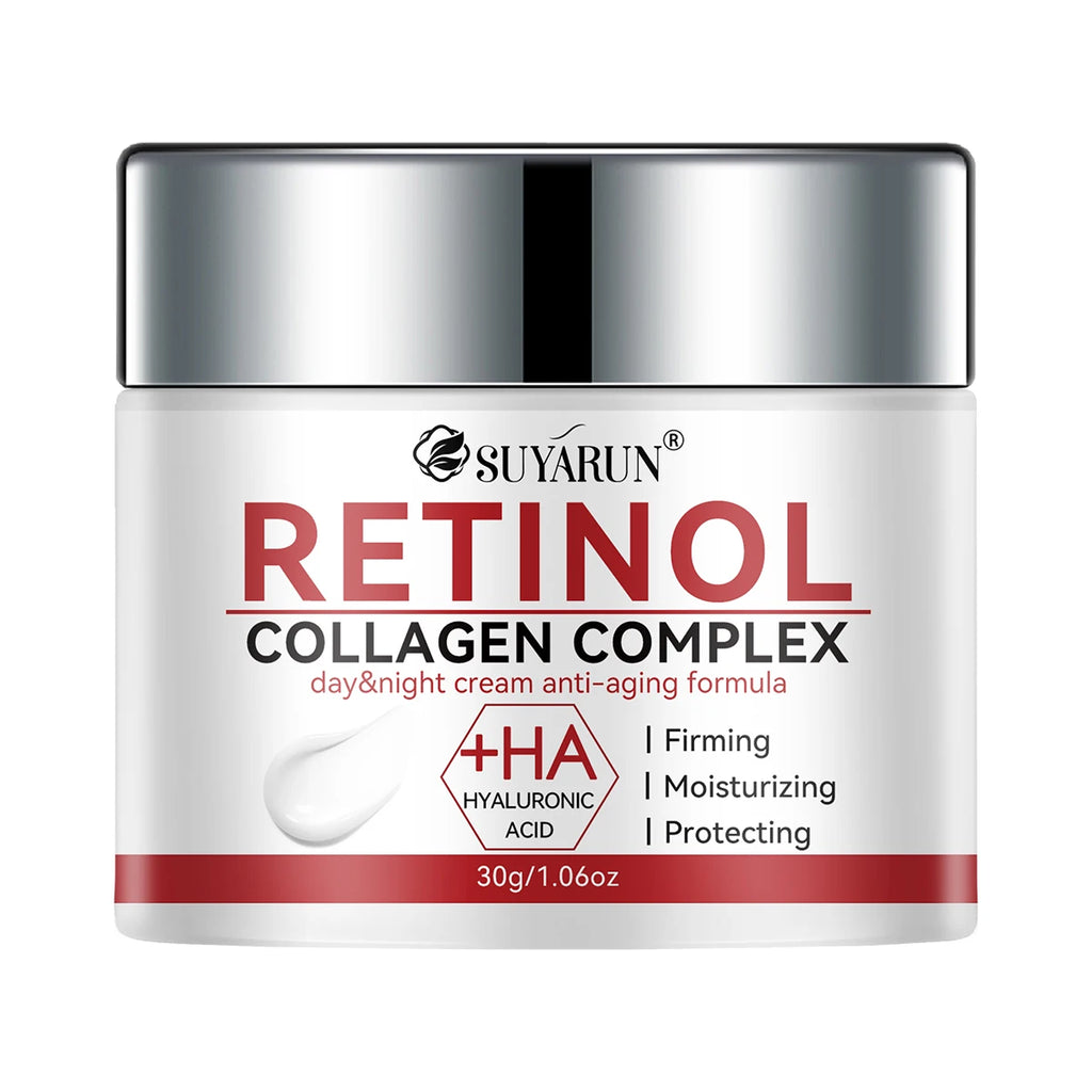 SUYARUN Firming White Cream Rich in Retinol and Hyaluronic Acid That Brightens and Hydrates, Removes Wrinkles and Resists Aging