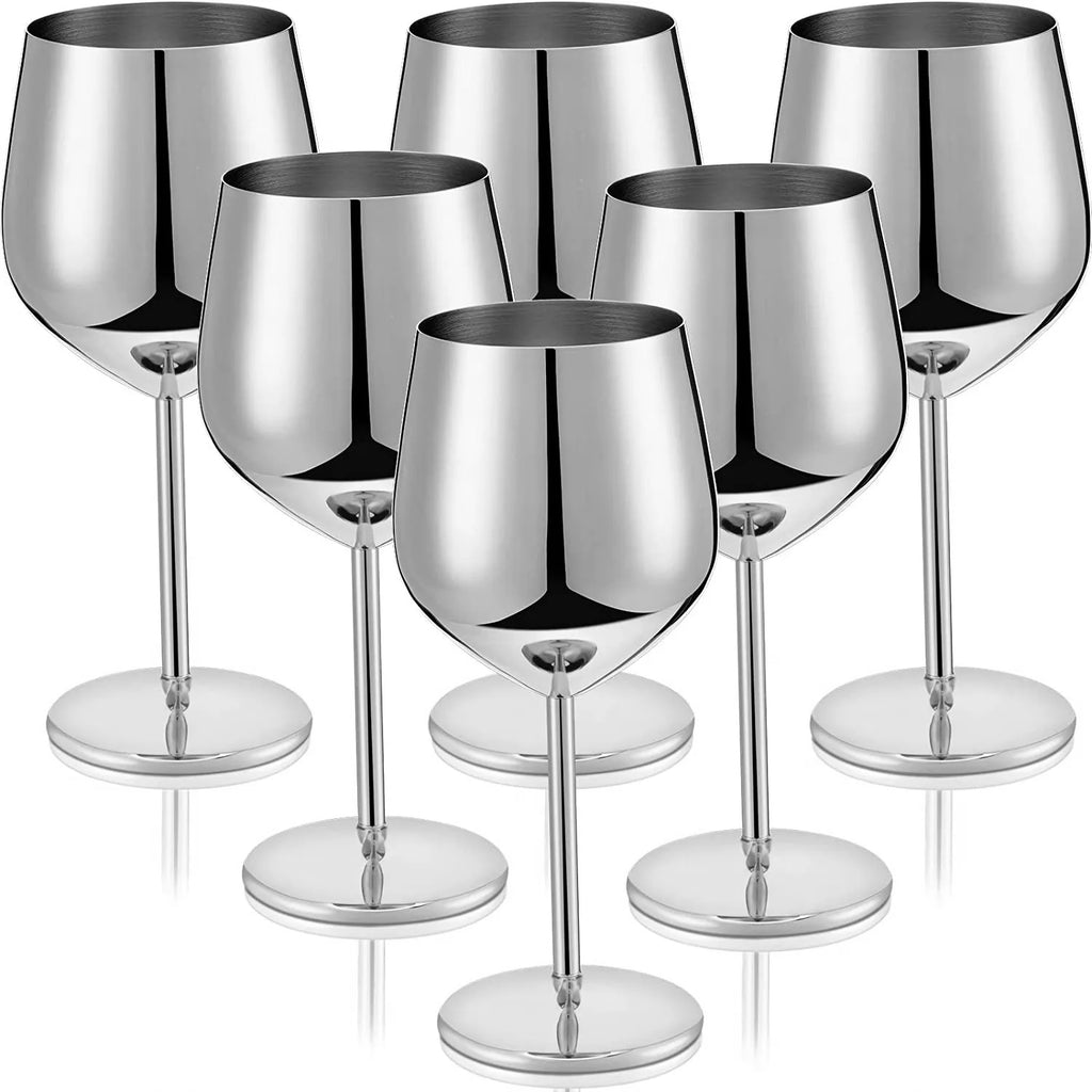 Unbreakable Wine Glasses Set Of 6 4/2 Stemmed Outdoor Wine Glasses Wedding Glasses Large Black Wine Goblets Polished Glassware