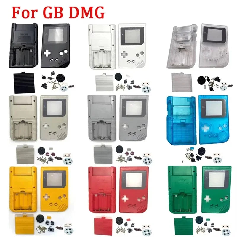 For Gameboy Classic GB DMG Shell Replacement Kit High Quality Console Housing With Buttons Conductive Pads Screws Accessories