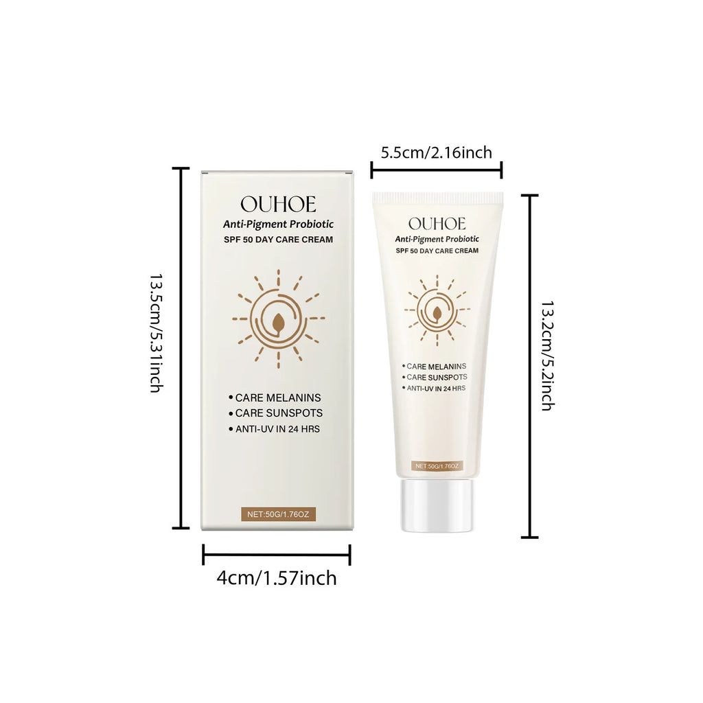 SPF50 Sunscreen Defensing Ultraviolet Reducing Pigmentation Even Tone Waterproof Whitening Anti Sunburn Facial Protective Cream